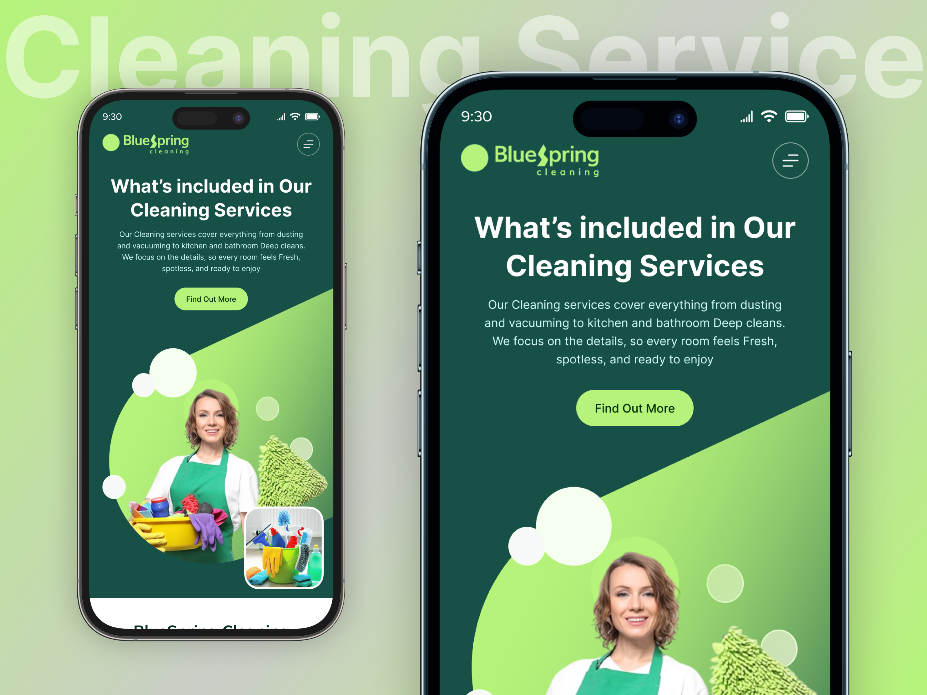 Example of Cleaning Services Website | Wordpress