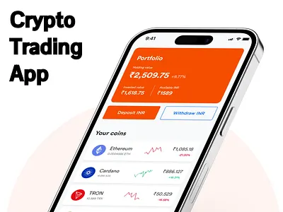 Crypto Trading App design 3d animation branding design figma graphic design illustration logo motion graphics ui uiux vector