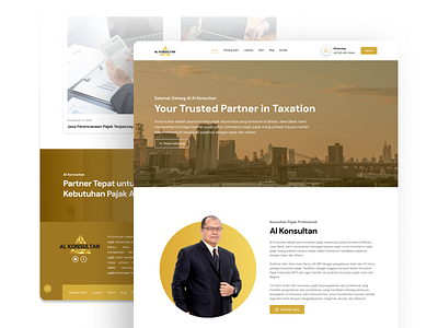 Al Konsultan- tax consultant Website branding design ui ux