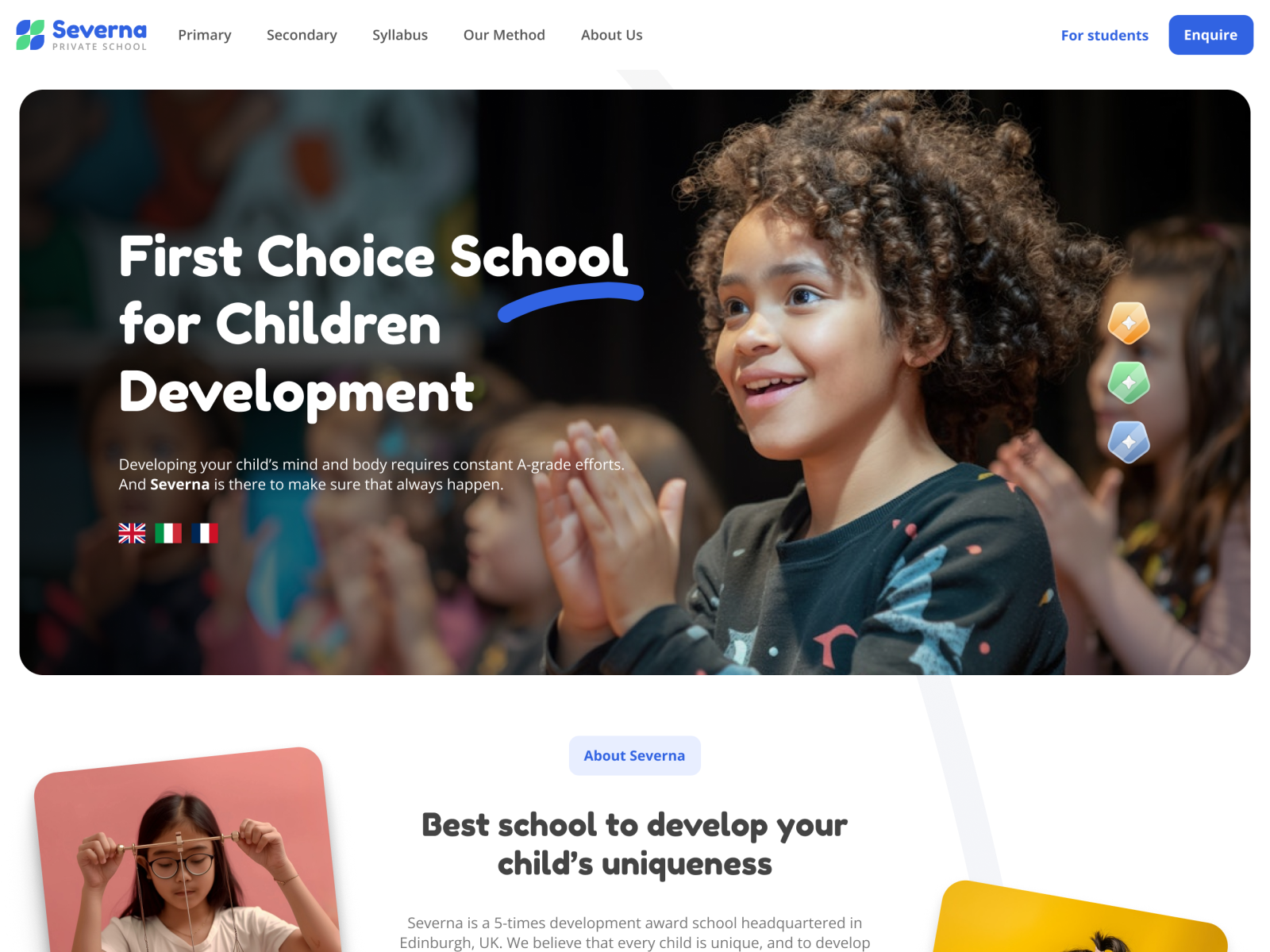 Example of Quick Landing Page Design