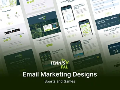 Email Design for Tennis Branding - TennisPal design email campaigns email design email marketing email template tennis brand