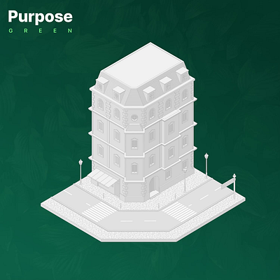 Animation For Purpose Green.com 2d animation 3d 3d animation 3d art 3d building 3d visual 3dart animation c4d cinema4d illustration illustration art website website illustration