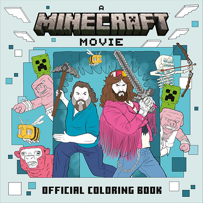 Colouring the Minecraft World X Wagner Loud activity book characters colouring book film graphic design line publishing