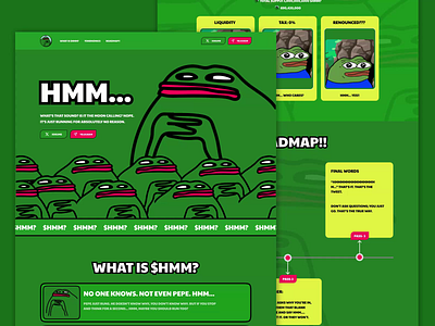 Meme Coin Website landing paage landing page meme meme coin meme coin website meme website web design website