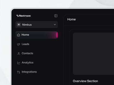 Sidebar Navigation UI branding dark ui design illustration navigation component product design saas sidebar ui ui ui design uiux uiux design ux design