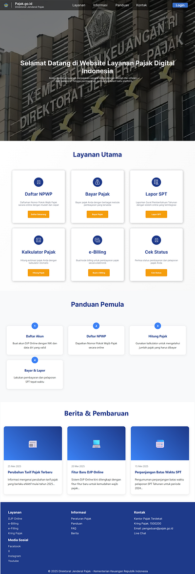 Redesign Web Pajak.go.id redesign uxdesign