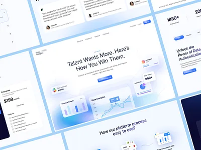 SaaS Landing Page UI Design by Orbix Studio clean design fintech landing page landing page design minimalist uiux design minimalistic landing page modern landing page ui orbix studio product design saas saas landing page ui saas ui software landing page software solution design ui ux web design website website design