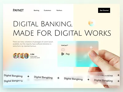Digital Banking Landing Page antdesk bank bank app bank card banking banking app banking website digital banking efatuix finance finance app financial fintech home page landing page mobile banking ui ux web design website design