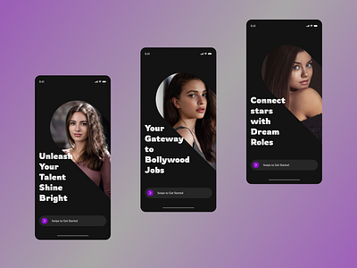 Bollywood Casting App – Connect, Shine, and Land Your Dream Role appdesign bollywoodjobs branding castingapp design dribbbleshots figmadesign graphic design interfacedesign mobileui modernui onboardingui productdesign talentapp ui uidesign uxdesign uxinspiration