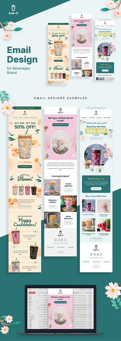 Sok-It - Email Designs Examples for Beverages Brand email campaigns email design examples email designs email marketing email templates