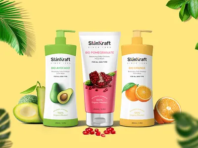 Skincare Product Label Design template