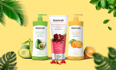 Skincare Product Label Design template