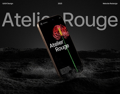 Atelier Rouge 3D Jewelry Website Redesign 3 3d animation custom development design designstrategy graphic design hovereffects illustration immersiveui interactive design jewelry logo luxurybranding motion graphics parallaxscrolling responsivedesign ui ux webdesign