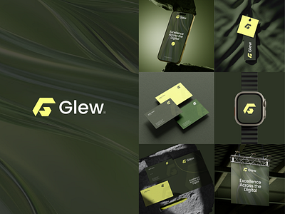 Glew - Logo , Brand Identity and Guidelines abstract logos brand design brand guidelines brand identity brand identity design branding design graphic design illustration logo design logomark