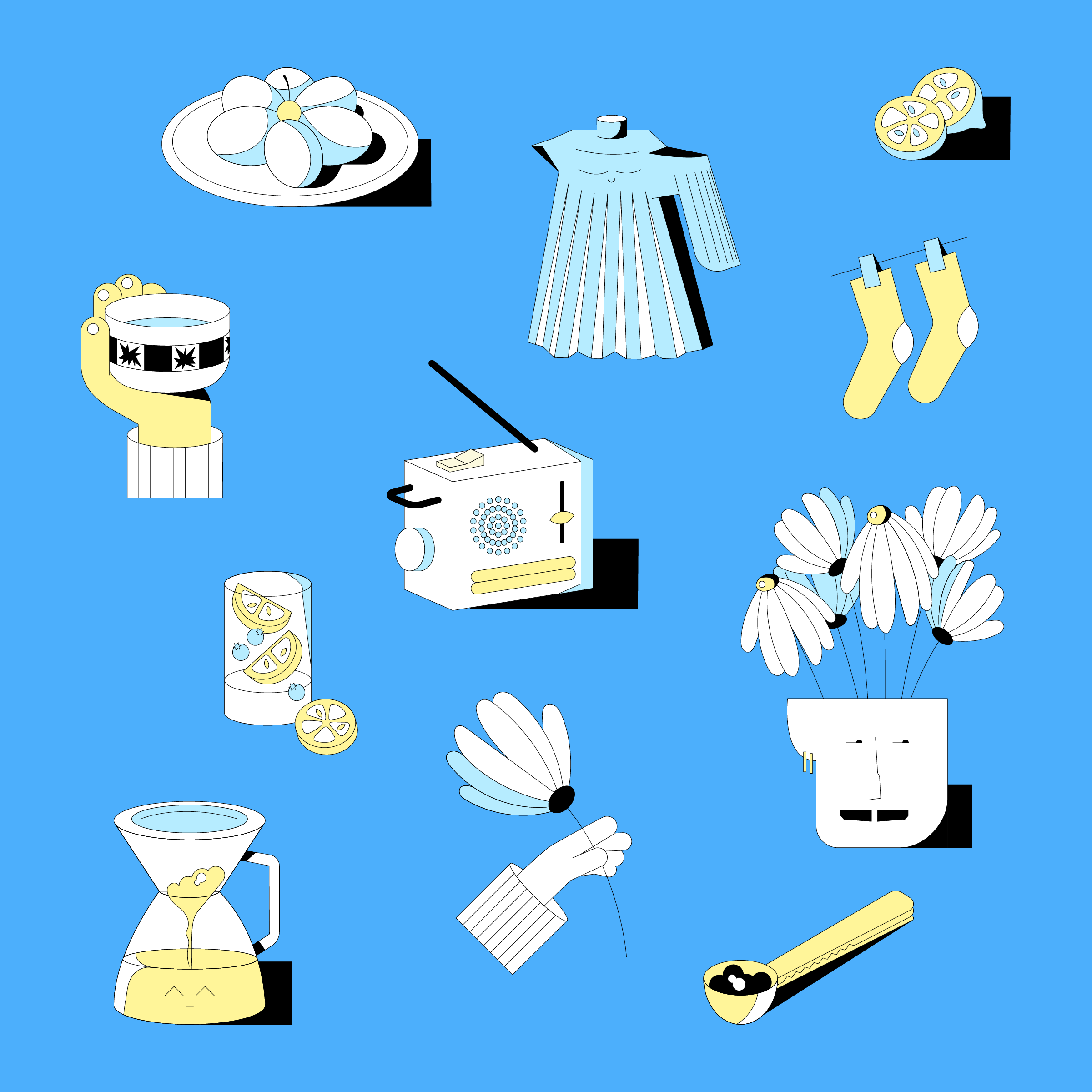 Everyday Icons character color design graphic design illustration logo motion graphics ui vector