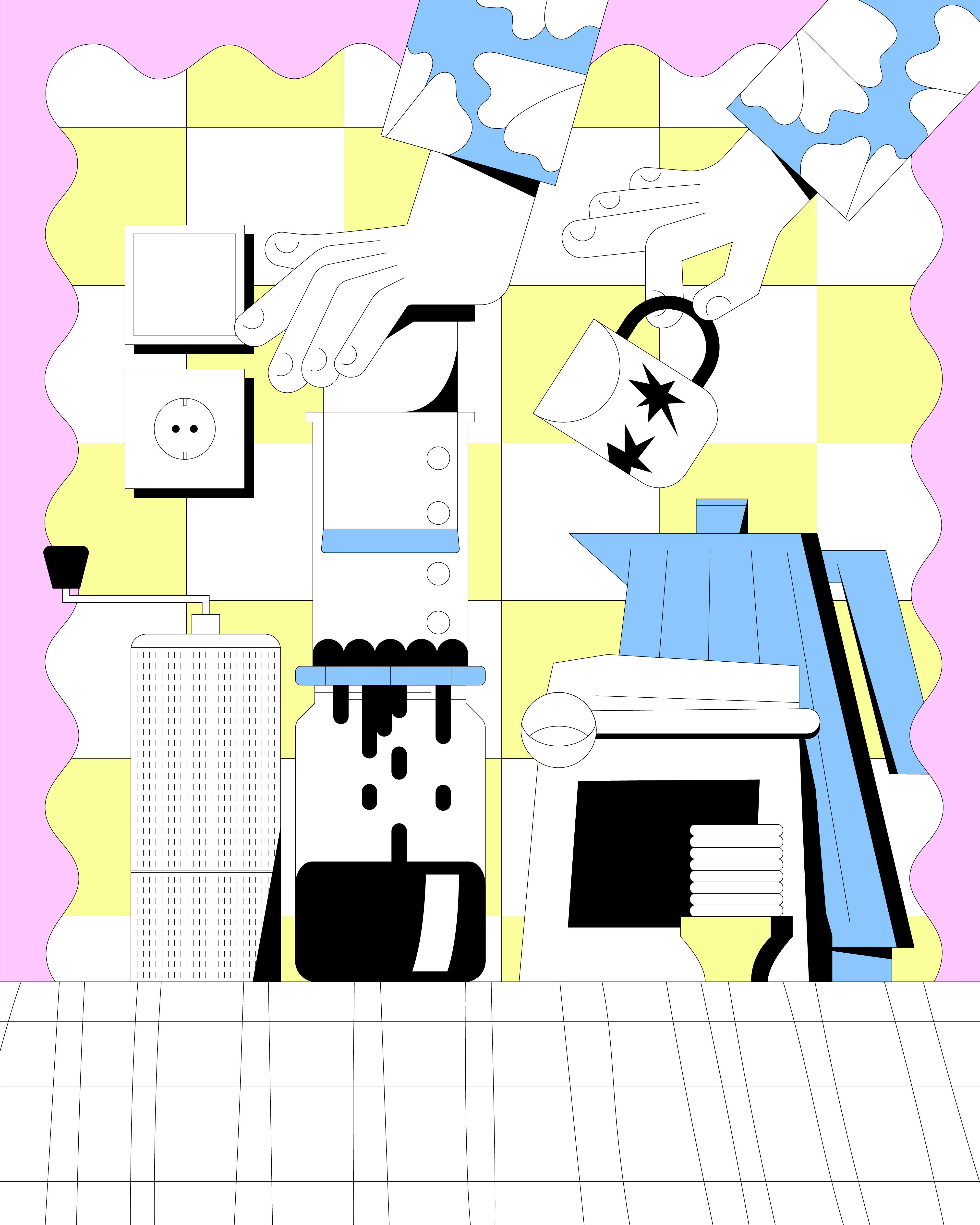 Coffee Scene branding character color design graphic design illustration logo ui vector