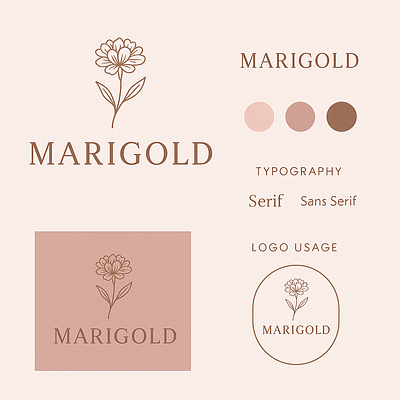 Feminine Logo branding feminine logo graphic design logo modern logo