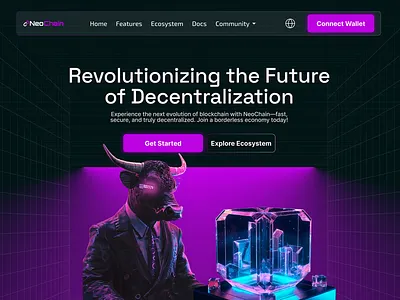 Web3 Hero page design hero page landing page ui ui design web3