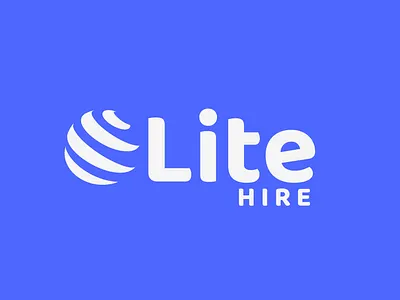 Lite Hire logo logo design minimalist