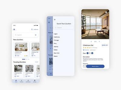 Shortlet Booking App – Clean & Modern UI appinterface bookingexperience branding cleanui design dribbbleshots figmadesign graphic design illustration mobileappdesign productdesign propertylisting realestateapp shortletbooking travelapp ui uxuidesign