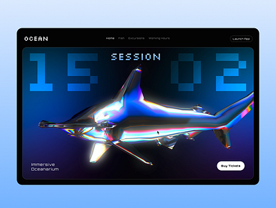 Immersive website for an oceanarium ✦ Ocean