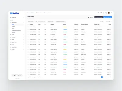 Flight Booking Admin Dashboard – Order Management UI Design admin dashboard dashboard ui design flight booking order listing order admin order admin dashboard order detail order listing order management order management dashboard order management saas dashboard order page ui design orders list ui ux design
