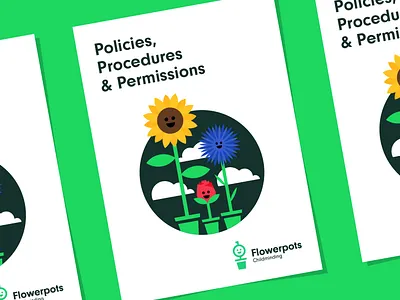 Flowerpots Policies branding design graphic design illustration logo