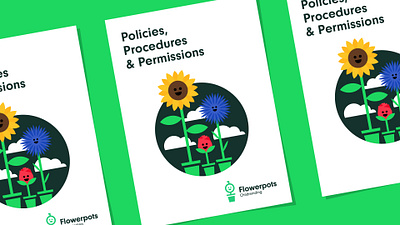 Flowerpots Policies branding design graphic design illustration logo