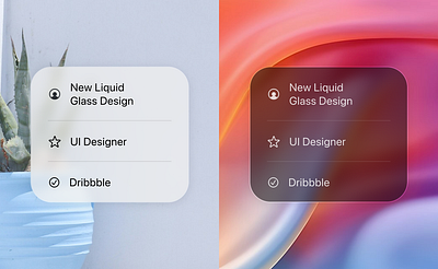 A glimpse of the new Apple Liquid Glass UI in iOS 26 apple figma component ios 26 liquid glass ui ui