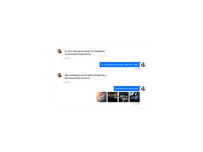 Chat messages. attached files chat interface light mode media messages ui ux