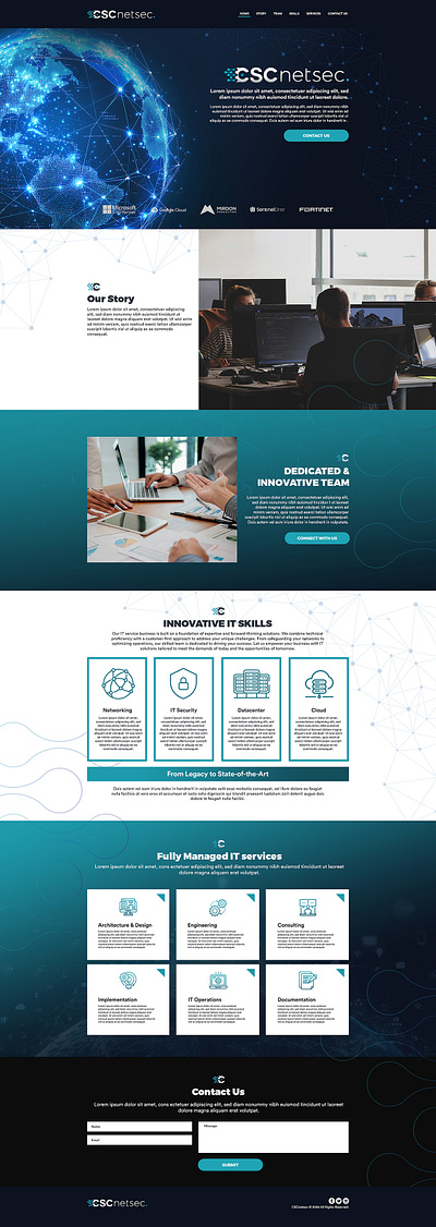 CSC Netsec Website website design
