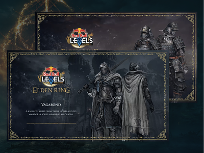 red bull - levels - elden ring - class info eldenring esport gaming motion graphics onair twitch