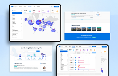Open banking Directory /Web aip banking financial fintech open banking platform ui uiux design webdesign webflow website