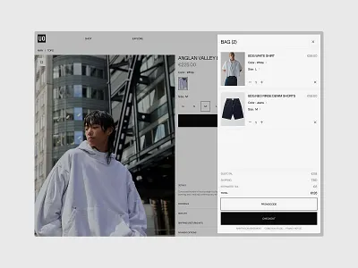 Urban Outfitters bag clothing design e commerce fashion minimal store style ui ux website