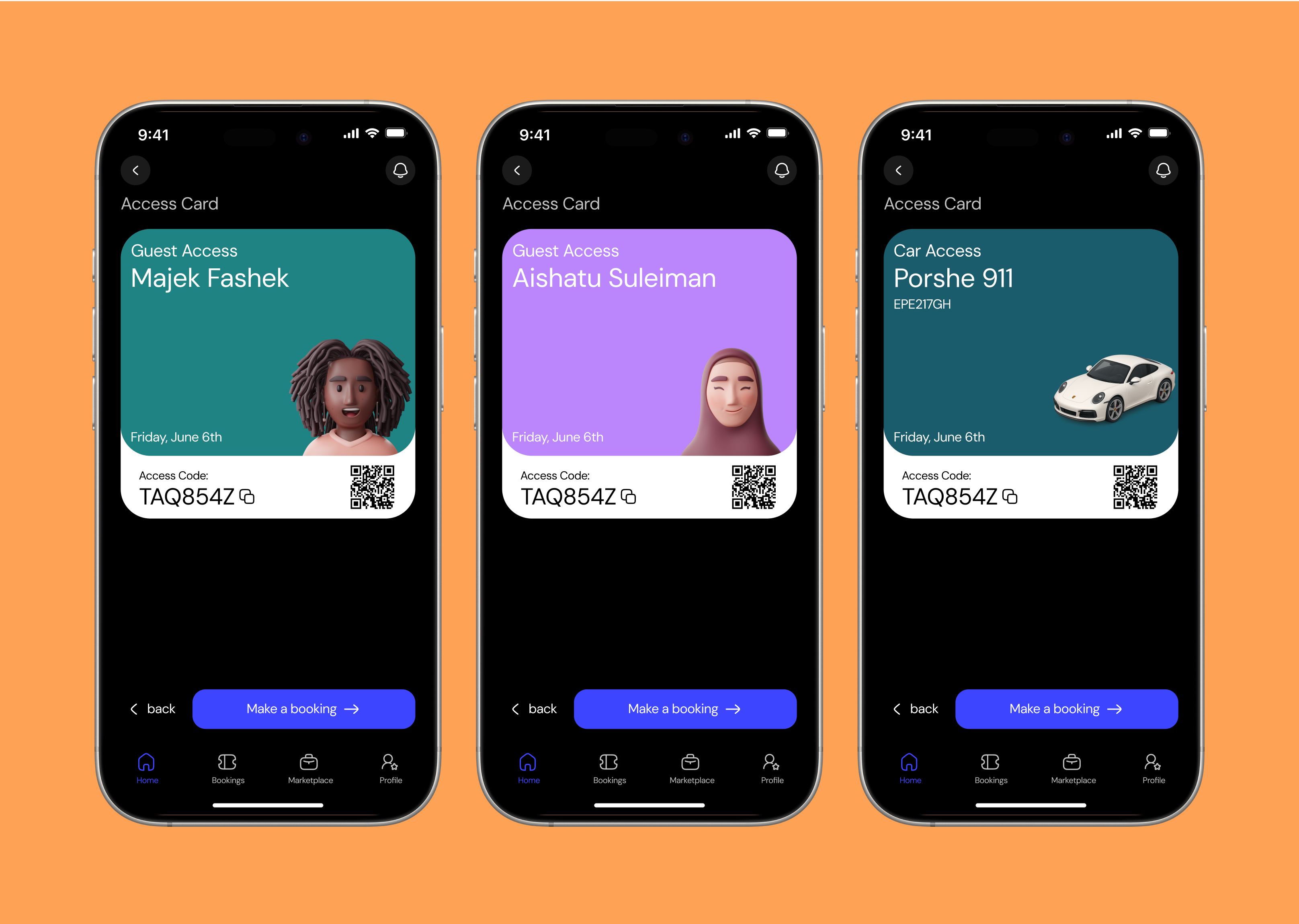 SENTRY SECURITY ACCESS CARDS access app dark mode mobile motion graphics security