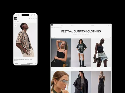 Urban Outfitters catalogue clothing e commerce minimal product page store ui ux website