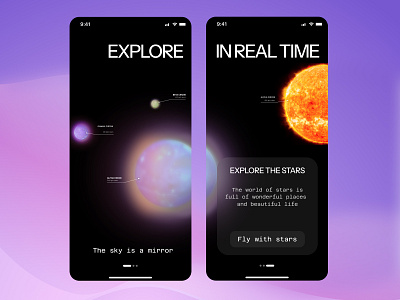 Yoursky _ Astronomy app app astronomy graphic design sky ui uiux