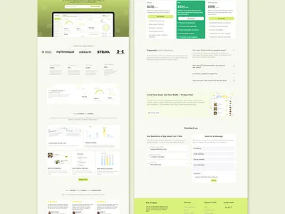 FitTrack Responsive Website UI designui designuiux figma fitness website responsive website ui uidesign uix website websiteui websiteuidesign