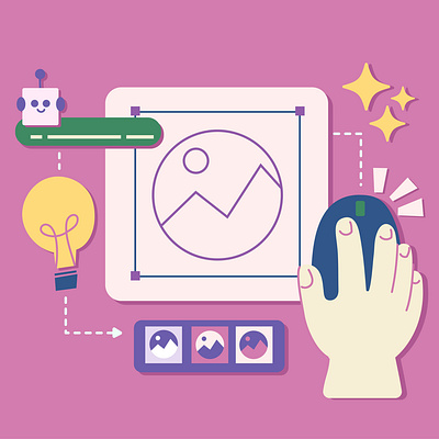 Artificial Intelligence (AI) Illustration artificial intelligence (ai) design editorial flatdesign graphic design illustration ui ux vector
