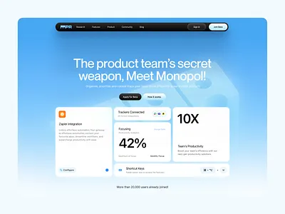 Landing page Redesign for MPA framer framer development hero hero section integration landing page landing page design product page saas saas product software ui ux web design webflow website