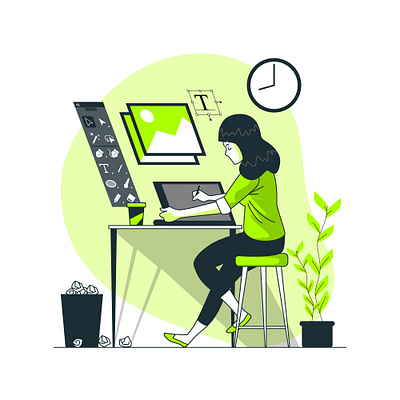 Girl designer at work art bookdesign designer girl timetodesign