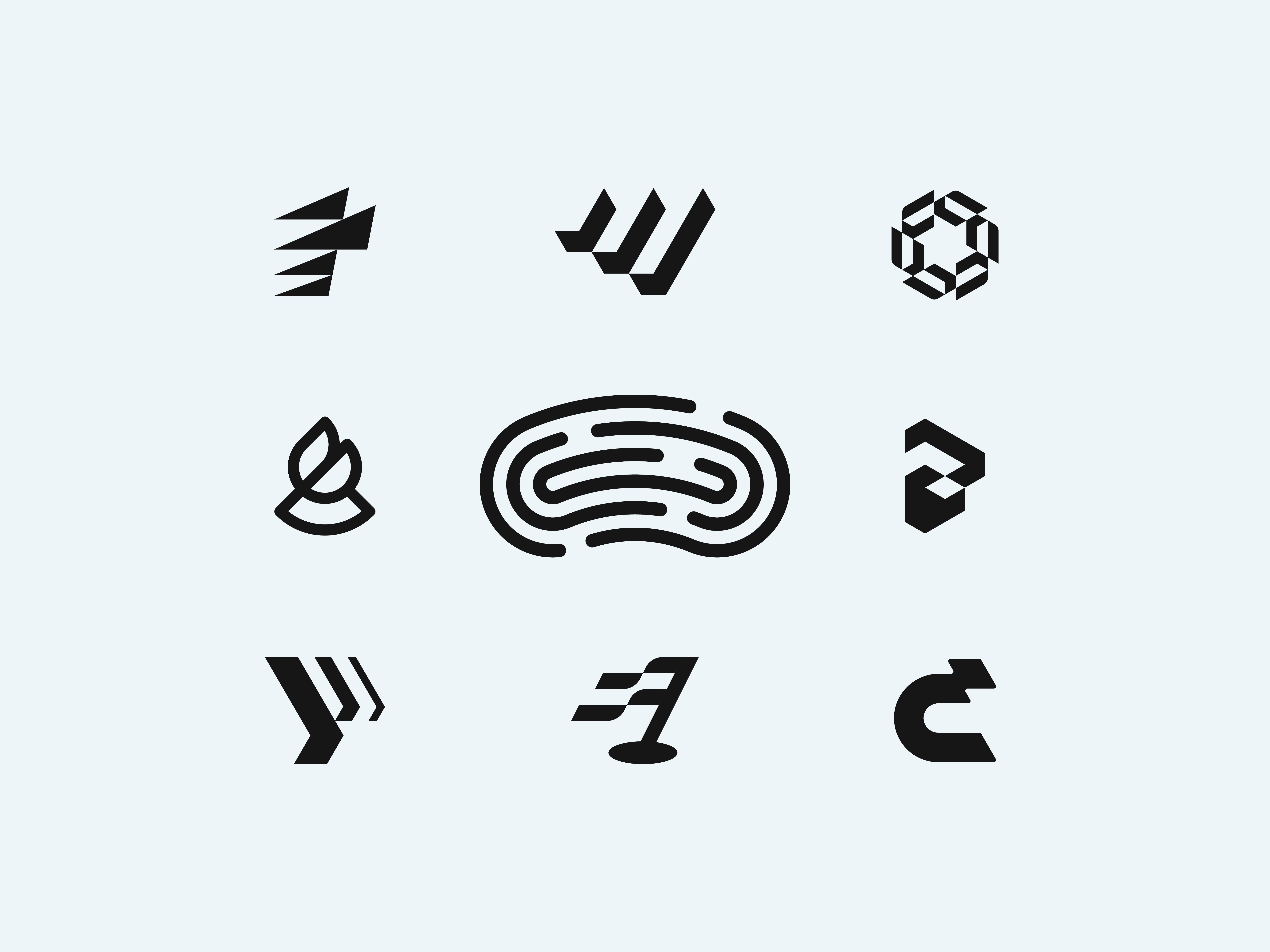 Modern, Creative, Unused Logo Collection brand brand identity brand logo branding creative logo design geometric graphic design icon identity letter logo logos logotype minimalist logo modern logo monogram saas symbol