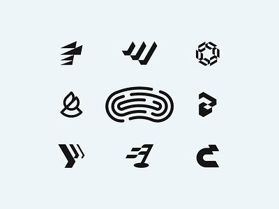Modern, Creative, Unused Logo Collection brand brand identity brand logo branding creative logo design geometric graphic design icon identity letter logo logos logotype minimalist logo modern logo monogram saas symbol