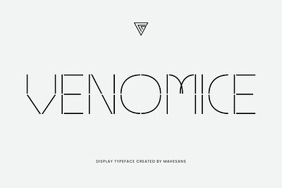 Venomice Typeface branding clean design elegant font futuristic modern sans sans serif type type design typeface typography