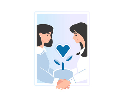 2D illustrations for assisto adobe illustrator character design counseling design help illustration online support vector web illustrations women