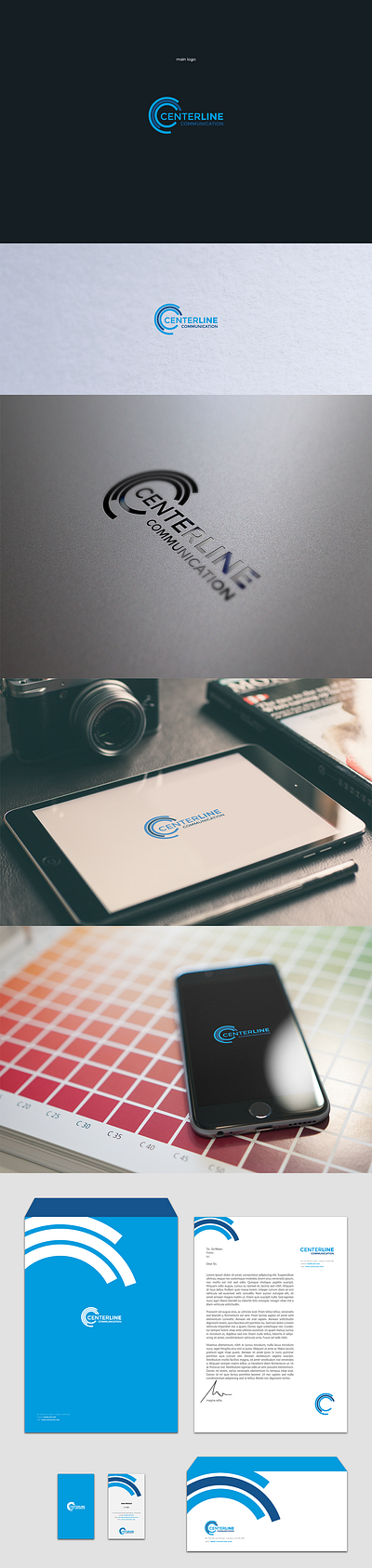 Centerline Communication (Branding Proposal) branding logo