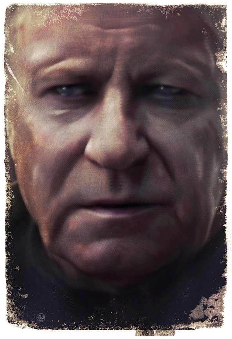 Luthen Rael alternative movie poster andor disney lucasfilm painter photoshop portrait procreate star wars