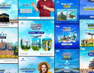 Facebook Ads Design I Travel Agency advertisement advertising design banner ads design banner design creative banner design facebook ads facebook post graphic design instagram post poster design social media banner social media design social media post travel ads design travel banner travel banner ads travel banner post travel post design travel poster umrah ads