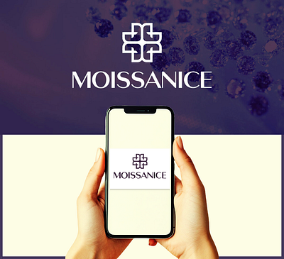 MOISSANICE - Luxury Jewelry Brand background brand logo branding design graphic design illustration logo logo art logo desgin logo design marketing minimalist typography vector