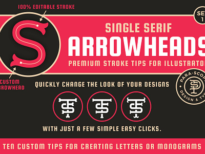 Single Serif Arrowheads S1